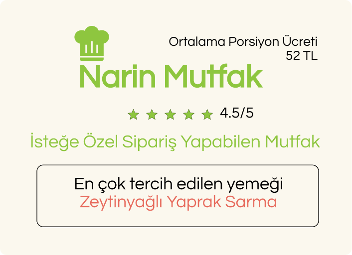 Özel Yemek Siparişi